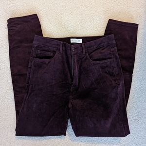 Wine red curodory pants